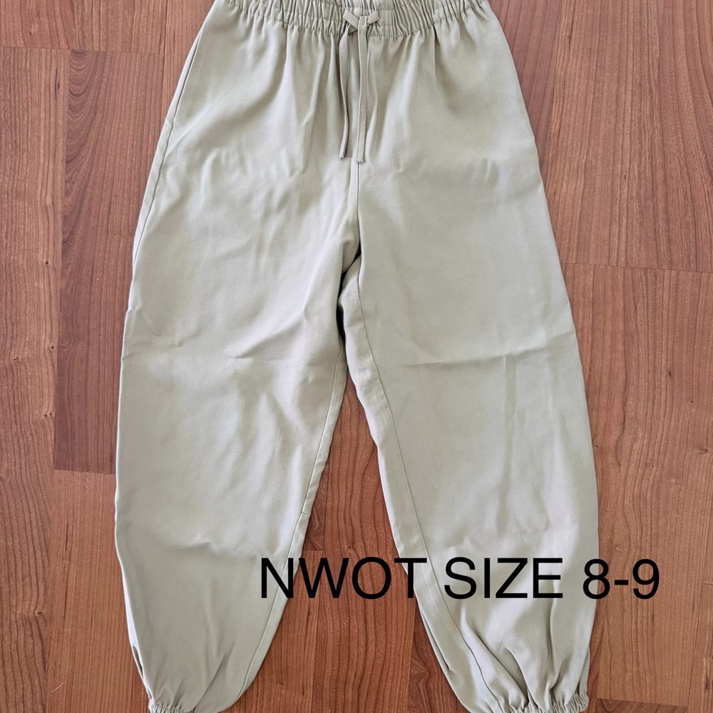 Kids Elastic Waist Pants - Khaki NWOT